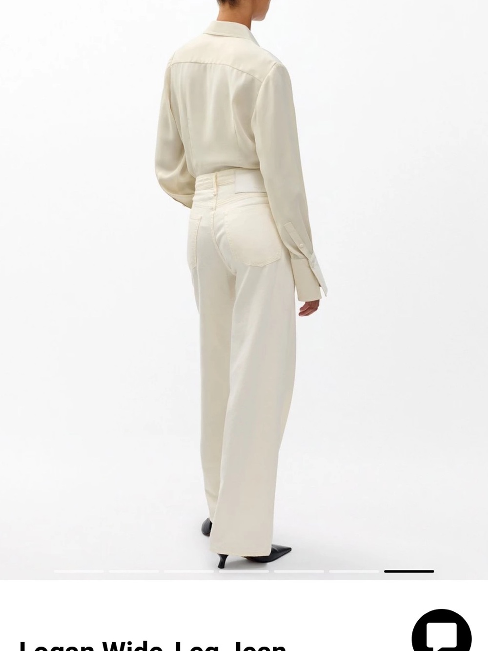 rag & bone Logan featherweight cream jeans - Picture 3 of 7